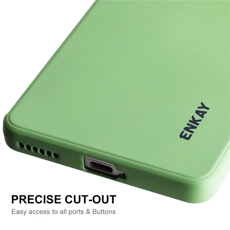 ENKAY HAT PRINCE Soft Phone Case For Honor 70 Pro 5G / 70 Pro+ 5G, Straight Edge Liquid Silicone Precise Cutout Phone Back Cover - Black
