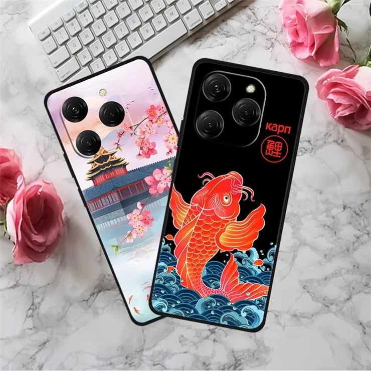 For TECNO Spark 20 Pro Case TPU Phone Cover Art Aesthetic Pattern - Soaring Skyward