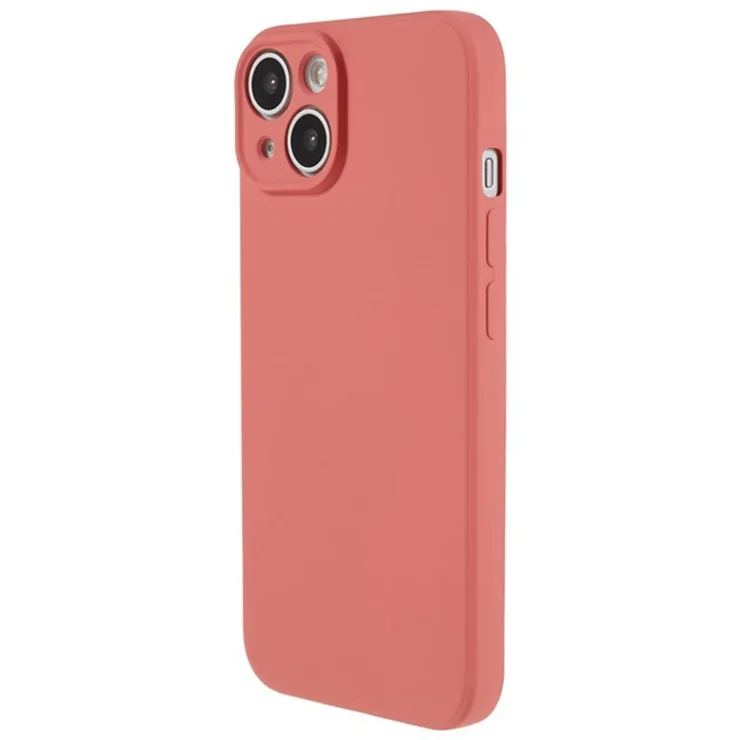 WANLONFENG RB1 Series For iPhone 14 Plus TPU Case Shockproof Phone Shell with Screen Film, Lanyard - Hawthorn Red
