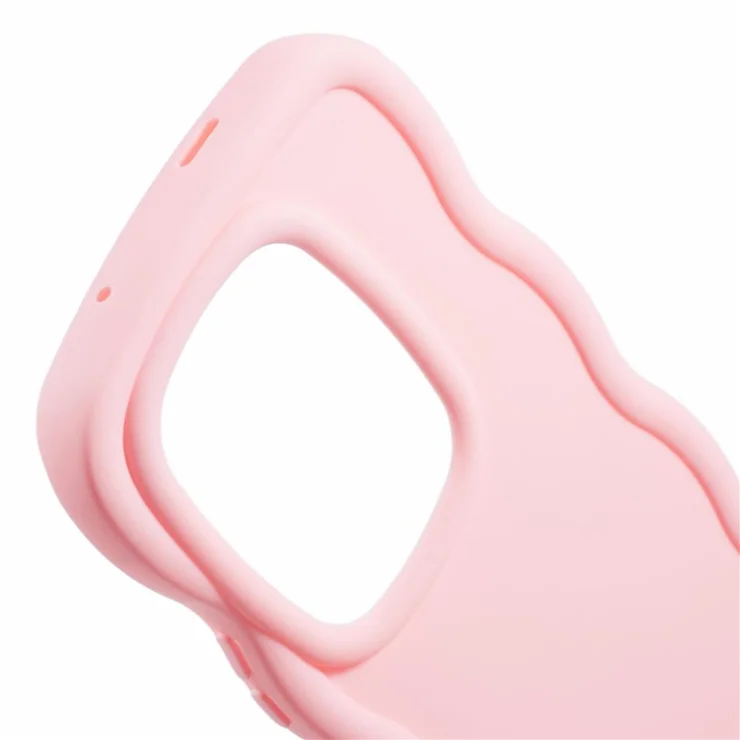 XL Series For Infinix Zero 30 4G Case TPU Phone Cover with Wave Edge Frame - Pink