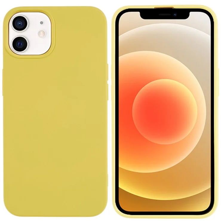 For iPhone 11 TPU Case Arc Edge 2.0mm Silky Soft Touch Phone Cover - Yellow