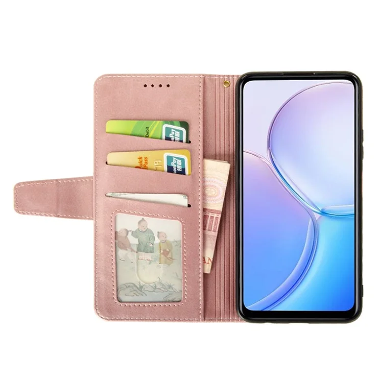 IDEWEI For Xiaomi Redmi 13 5G / 13 4G Case PU Leather Wallet Phone Cover - Pink