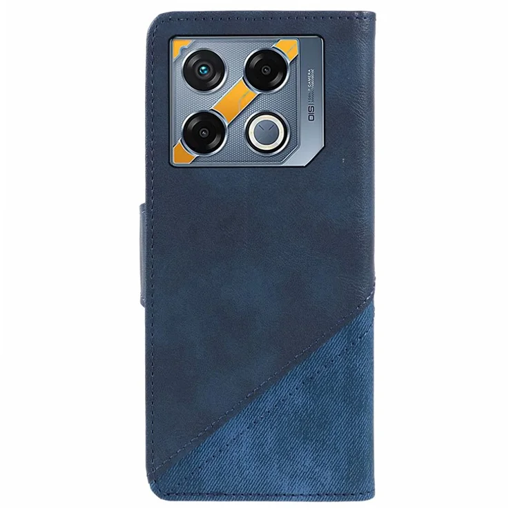 For Infinix GT 20 Pro 5G Case Wallet PU Leather Phone Cover Jeans Cloth Texture - Dark Blue