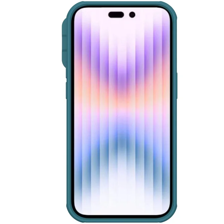 NILLKIN CamShield Pro Series for iPhone 14 Pro Max Magnetic Phone Case Hard PC + TPU Protective Case Non-Slip Phone Protector with Slide Camera Lens Cover - Blue