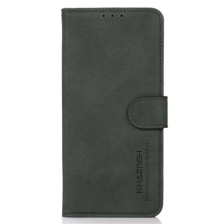 KHAZNEH For Xiaomi Redmi 13 5G / 13 4G Case Leather Flip Stand Phone Cover Smooth Texture - Green