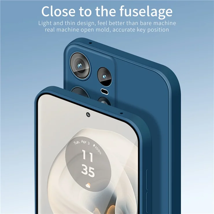 PINWUYO JK Touching Series For Motorola Edge 50 Pro 5G Case TPU Phone Cover Fiber Lining Drop Protection - Matcha Green