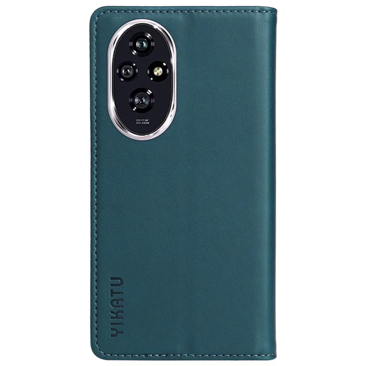 YIKATU YK-001 For Honor 200 5G Stand Case Magnetic Closure PU Leather Phone Cover - Green