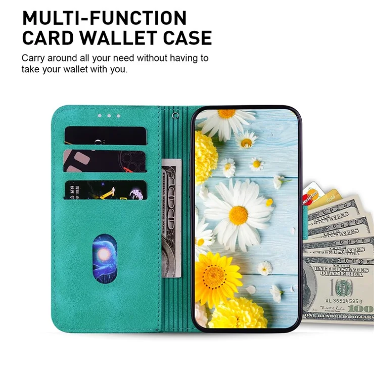 For Infinix GT 20 Pro 5G Case Lily Pattern Leather Flip Wallet Phone Cover - Green