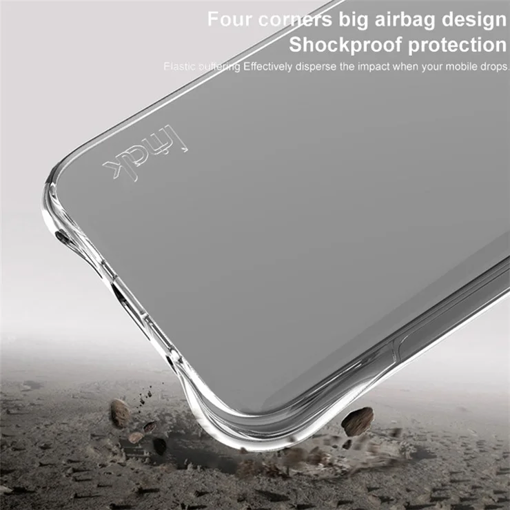 IMAK For Motorola Moto G85 5G / S50 Neo 5G Case TPU Phone Cover Airbag Corners - Transparent Black