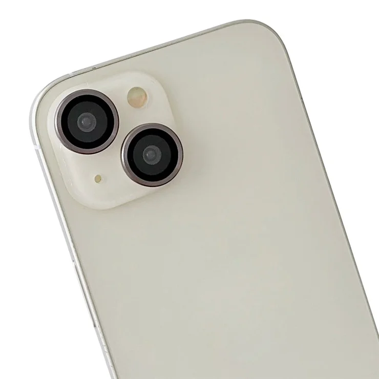 WANLONFENG NKS Series For iPhone 14 Acrylic Phone Case Kickstand Cover with Screen Film and Lens Film - Grey