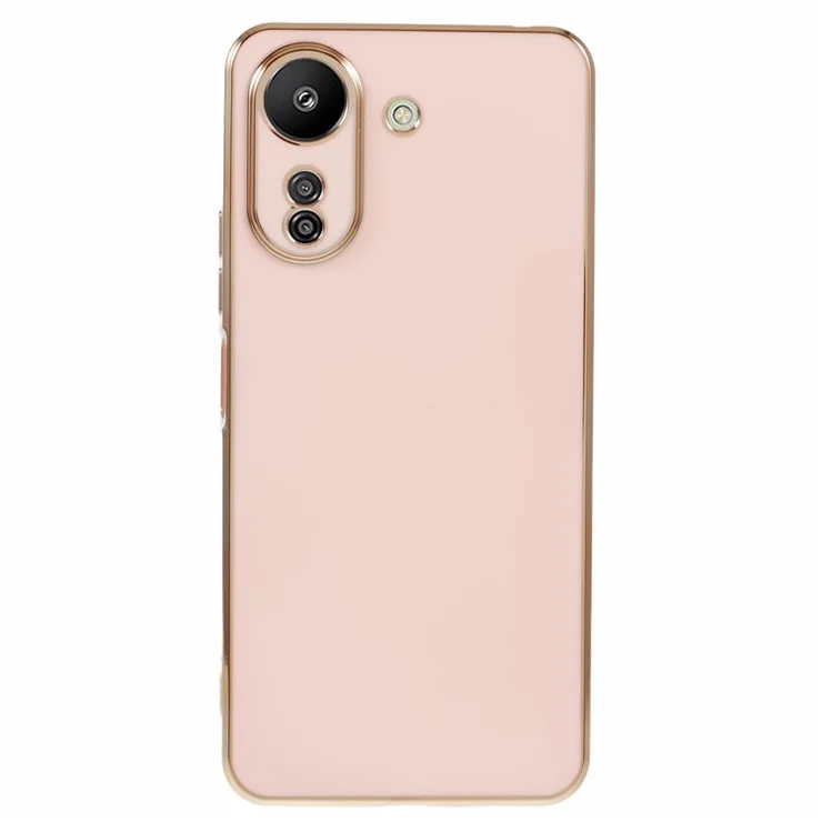 For Xiaomi Redmi 13C 4G / Poco C65 4G Case 6D Electroplating TPU Soft Back Cover - Pink