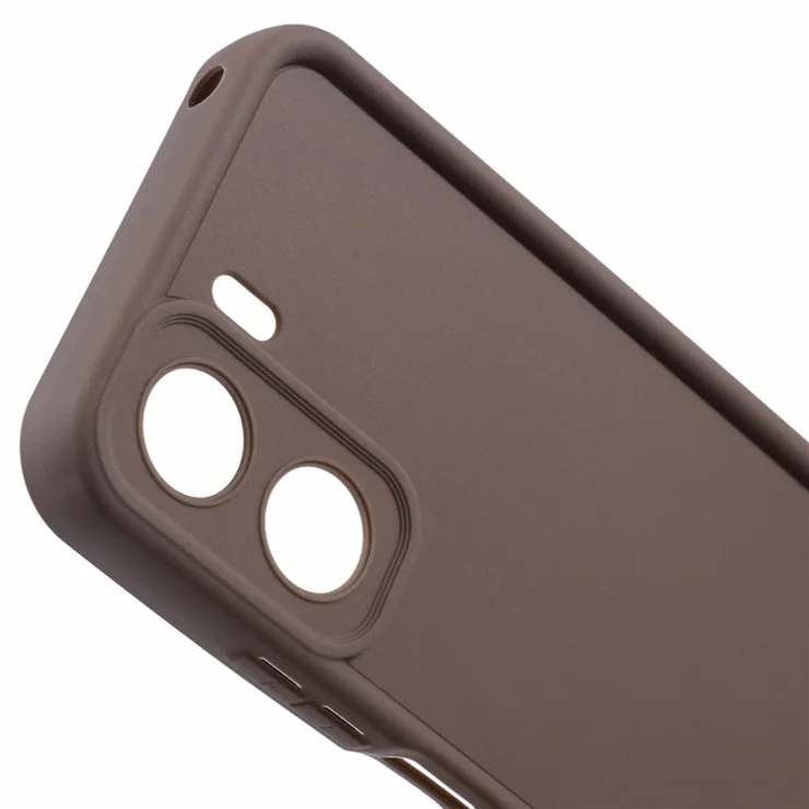 For Xiaomi Redmi 13C 4G / Poco C65 4G Case TPU Phone Cover Camera Protection - Brown