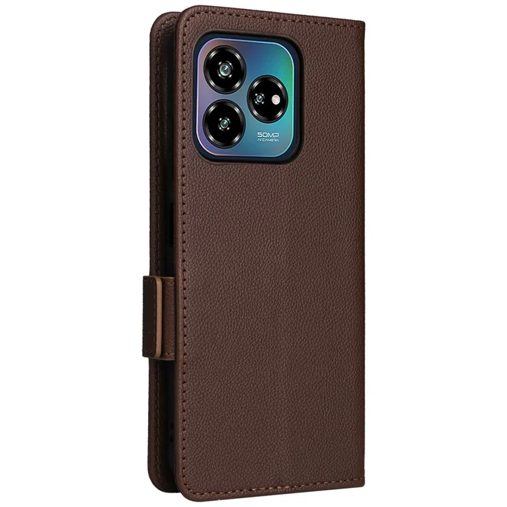 For ZTE Axon 60 Lite Blade V60 Vita Case with Wrist Strap Litchi