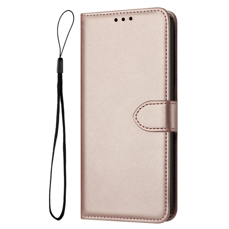 For Samsung Galaxy A14 5G / 4G Wallet Phone Case Leather Stand Cover - Rose Gold