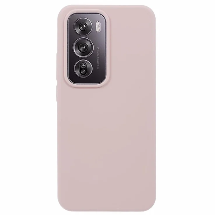 For Oppo Reno12 Pro 5G (Global) Case Liquid Silicone Drop-proof Mobile Phone Cover - Pink