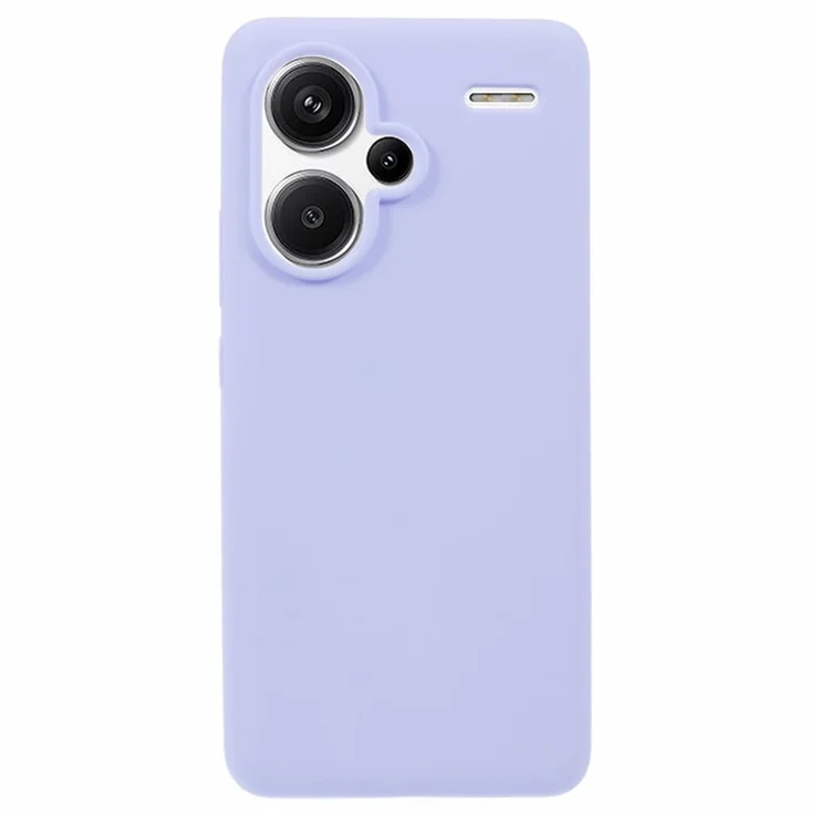 For Xiaomi Redmi Note 13 Pro+ 5G Cell Phone Case Liquid Silicone Drop-Proof Cover - Light Purple