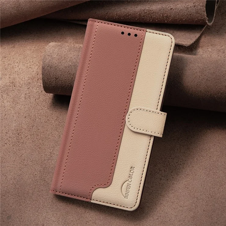 BINFEN COLOR BF33 For Infinix Note 40 Pro 4G / 5G / Note 40 Pro+ Case PU Leather Wallet Cover - Brown