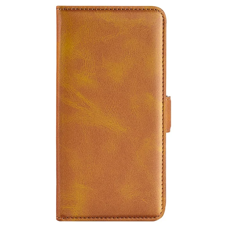 For Oppo A3 Pro (Global) 5G / A3 Pro (India) 5G / K12x 5G (India) / A80 5G Case Calf Texture Leather Stand Wallet Phone Cover - Yellow