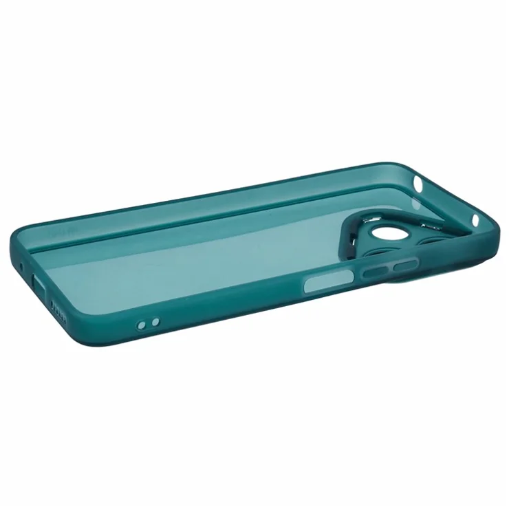 DKSM Series For Xiaomi Redmi 13 5G / 13 4G Case Electroplated Camera Frame TPU Phone Cover - Transparent Army Green