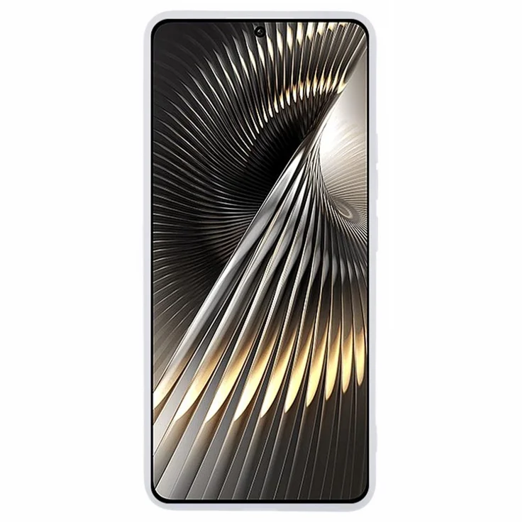 DKSM Series For Xiaomi Poco F6 5G / Redmi Turbo 3 5G Case Electroplated Camera Frame TPU Phone Cover - Transparent White