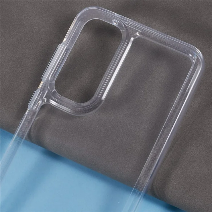 For Samsung Galaxy A25 5G (Global) (161.0 x 76.5 x 8.3mm) Phone Case 2.0mm Thick TPU+PC Cover - Transparent White