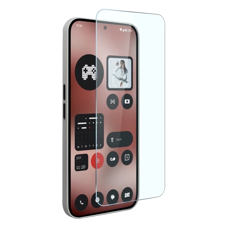 Cover GEEMEE Per Nothing Phone 2a + 2 Pellicole Vetro Temperato – Custodia Trasparente Antiurto Grado Militare