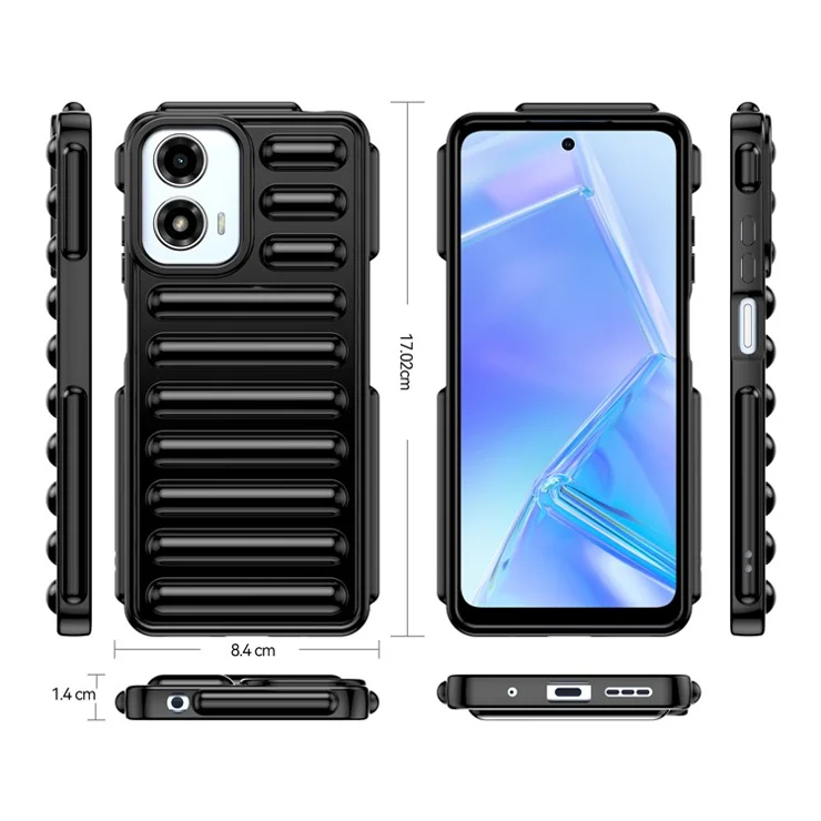 Capsule Series for Motorola Moto G04 4G / G04s 4G / G24 4G / G24 Power Case TPU Shockproof Phone Cover - Blue
