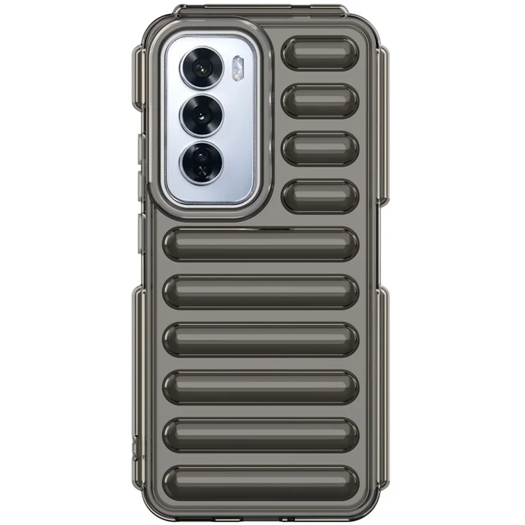 Capsule Series for Oppo Reno12 5G (Global) Case Protective TPU Phone Cover - Transparent Grey