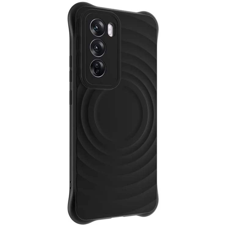 IMAK UC-6 Series for Oppo Reno12 Pro 5G (Global) Matte Case TPU Phone Cover Lens Protection - Matte Black
