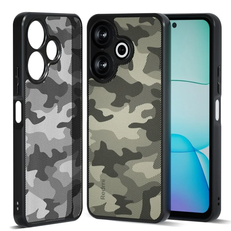 IBMRS For Xiaomi Redmi 13 5G / 4G Case Hybrid 2 in 1 Soft TPU Hard PC Phone Cover - Artistic Camouflage