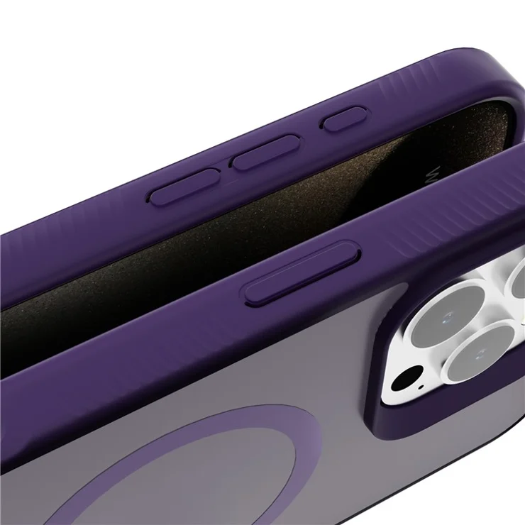 G Style For iPhone 16 Pro Case Compatible with MagSafe Skin-Touch Matte TPU+PC Phone Cover - White