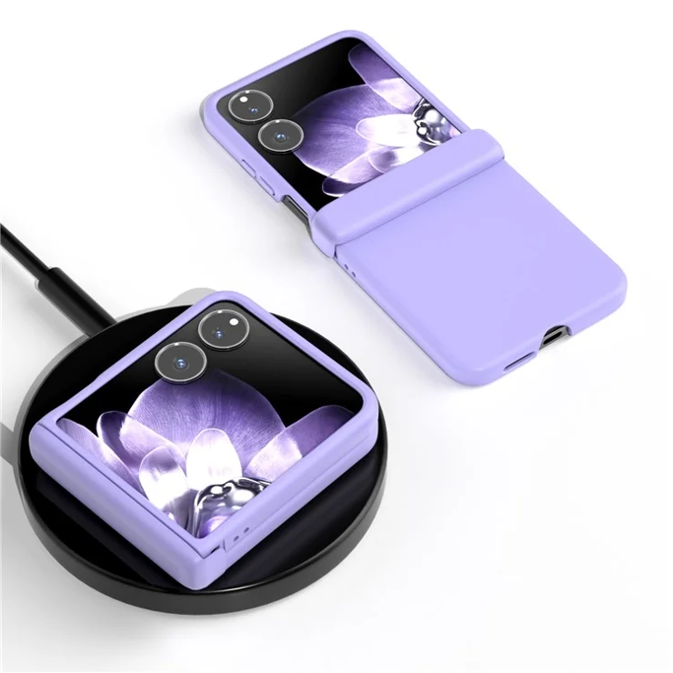 ABEEL For Xiaomi Mix Flip 5G Case Skin Feel PC Phone Cover with Hinge Protection - Purple