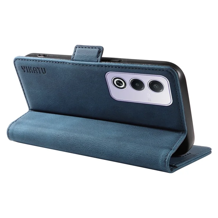 YIKATU YK-005 For Oppo A3 Pro (Global) 5G Case PU Leather Wallet Phone Cover Skin Touch Feeling - Blue