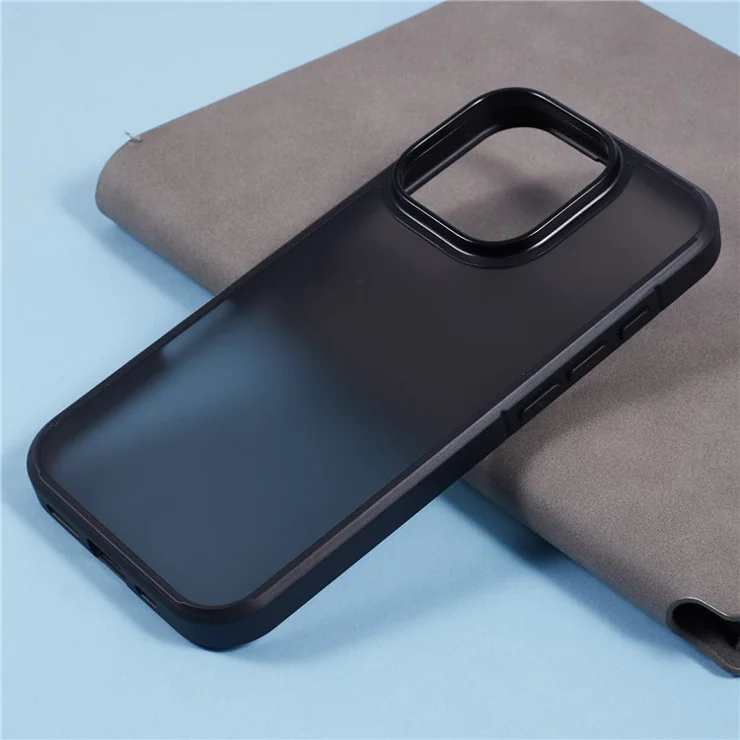 X-LEVEL For iPhone 16 Pro Case Anti-Scratch PC+TPU Matte Phone Cover - Black