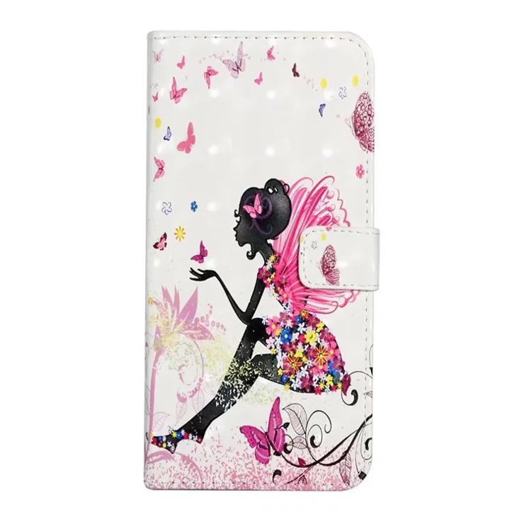 For Sony Xperia 10 VI Case 3D Creative Pattern PU Leather Stand Phone Cover - Girl