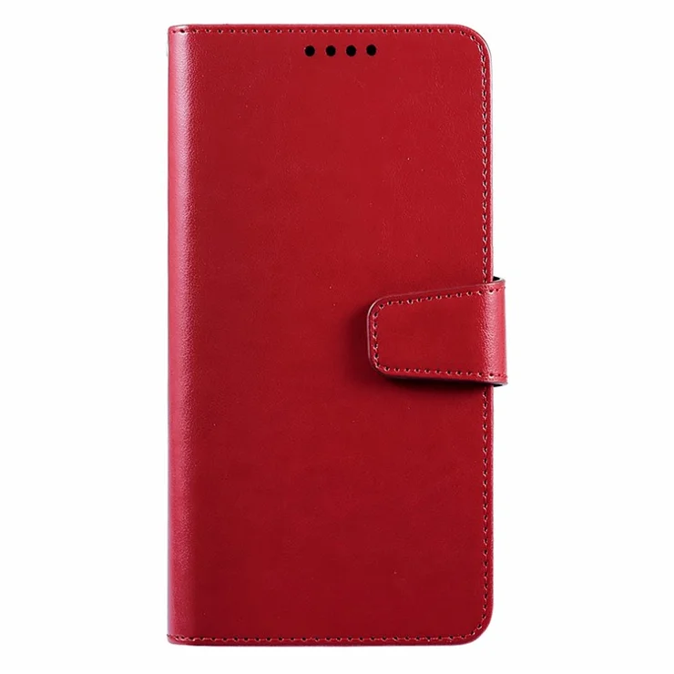 For iPhone 16 Case Card Holder Wallet Leather Phone Cover Stand - Red