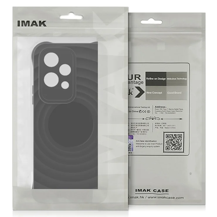 IMAK UC-6 Series for iPhone 16 Case Water Drop Texture Anti-Skid Matte TPU Cover - Matte Black