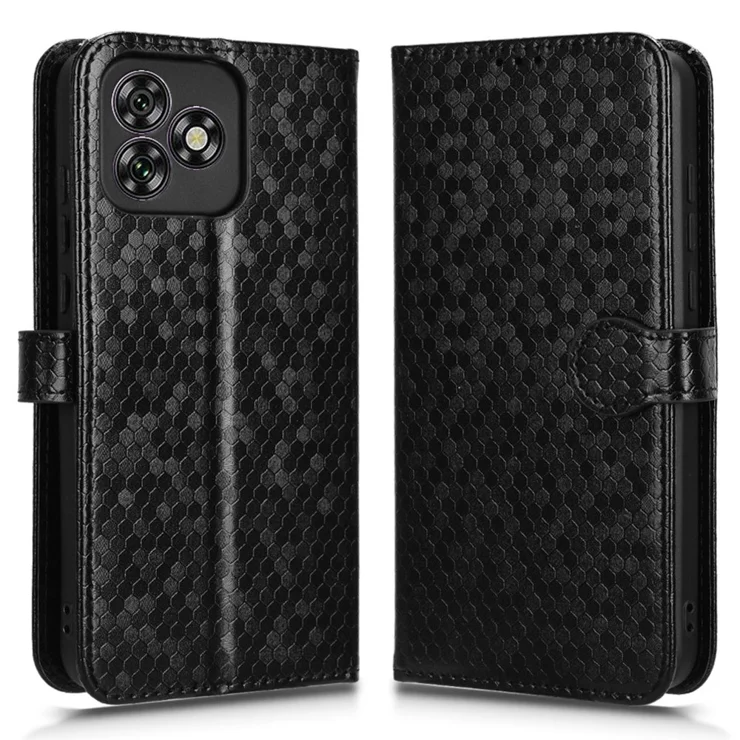 Custodia Viaggio Oukitel C50 Verde - Cover Portafoglio Pelle Litschi