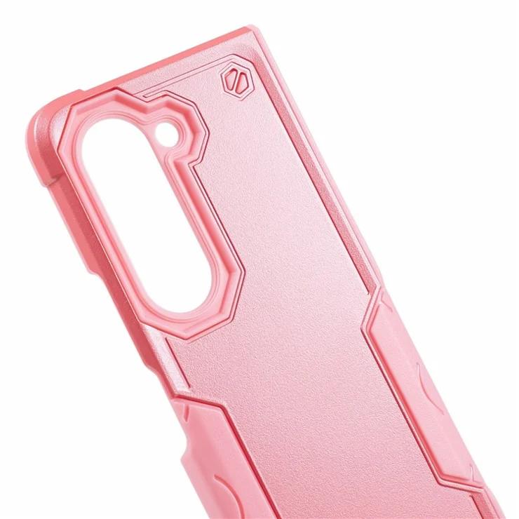 For Samsung Galaxy Z Fold6 5G Case Hybrid Drop Protection PC+TPU Phone Cover - Pink