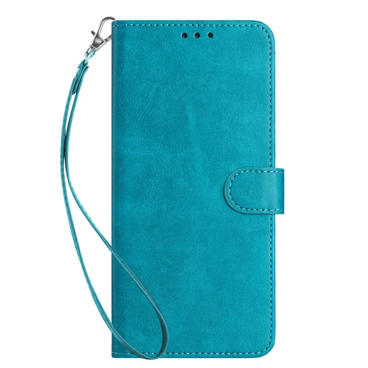 For Samsung Galaxy A16 5G / A16 4G Case Flip Stand PU Leather Wallet Phone Cover Calf Texture - Green