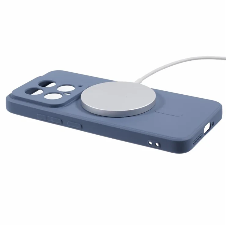 For Xiaomi 14 Case Shockproof TPU Phone Cover Compatible with MagSafe - Lavender Grey