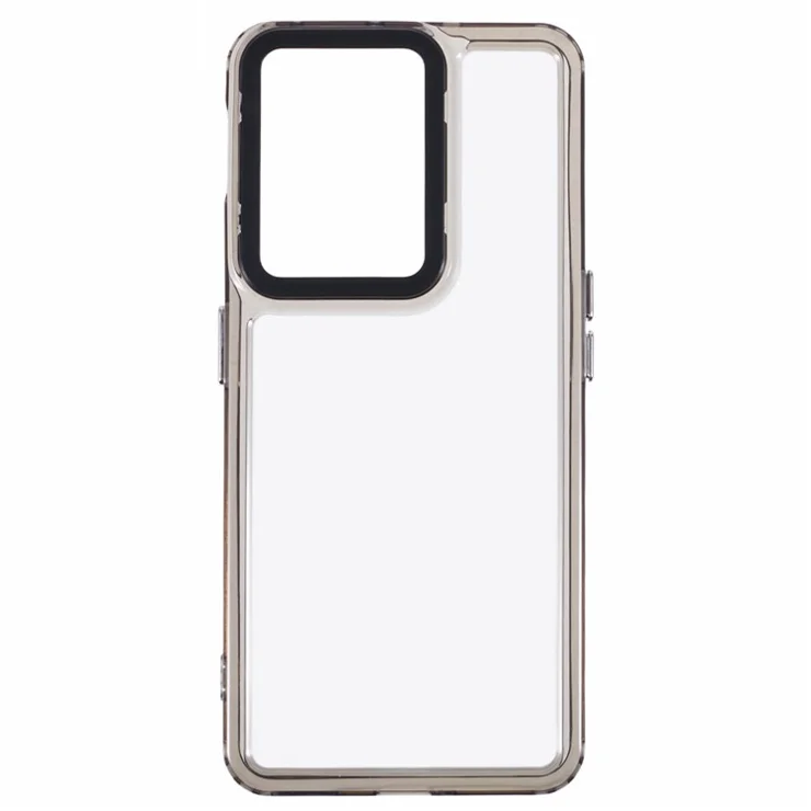 For OnePlus Nord 3 5G Clear Phone Case PC+TPU Hybrid Back Cover - Transparent Black