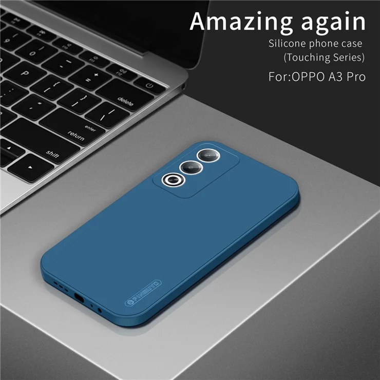 PINWUYO JK Touching Series For Oppo A3 Pro (Global) 5G / (India) 5G Case Silky Touch Soft TPU Phone Back Cover - Black