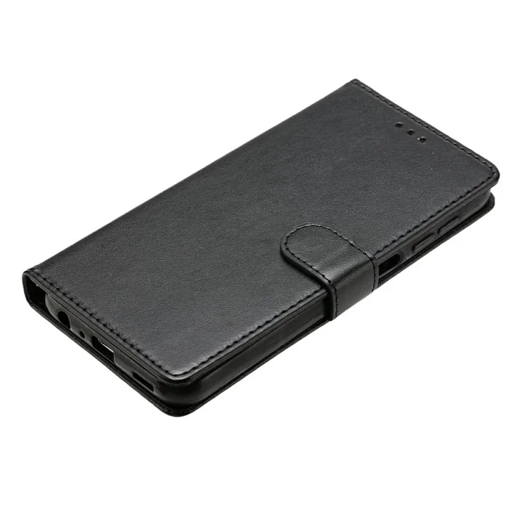 For Honor 200 Lite Leather Phone Case Wallet Stand Cover with Handy Strap - Black