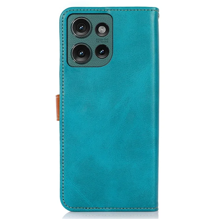KHAZNEH For Motorola Edge 50 5G Wallet Phone Case Stand Leather Flip Cover - Blue