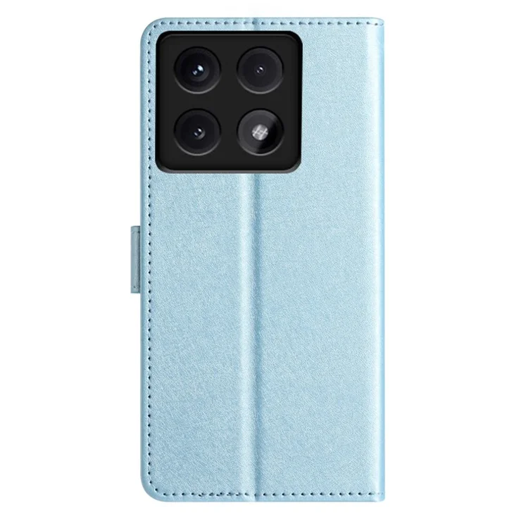 For Xiaomi 14T Wallet Case Leather Folio Phone Cover Magnetic Clasp - Sky Blue