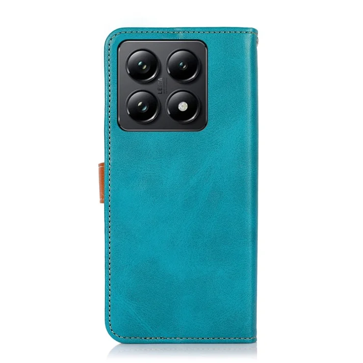 KHAZNEH For Xiaomi 14T Pro Wallet Phone Case Stand Leather Flip Cover - Blue