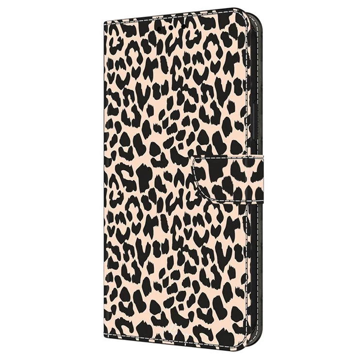 For Samsung Galaxy A05s 4G Case Pattern Printed Protective Cover TPU+PU Leather Flip Phone Case - Leopard Print