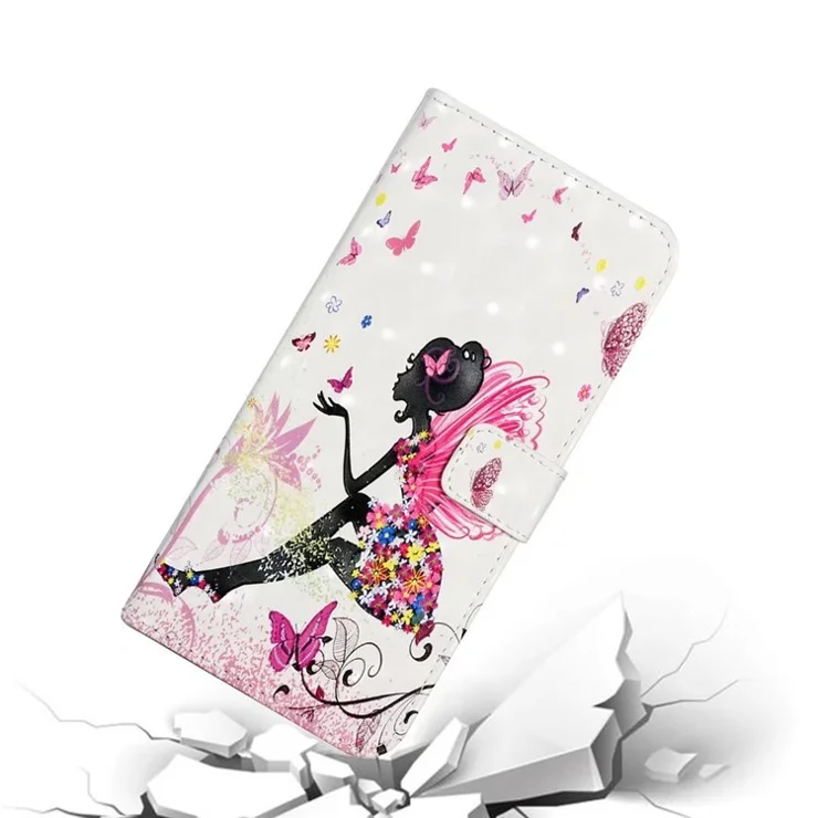 For Motorola Edge 50 5G Case 3D Creative Pattern PU Leather Stand Phone Cover - Girl