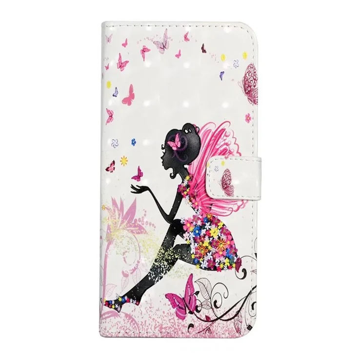 For Motorola Edge 50 Pro 5G Case 3D Creative Pattern PU Leather Stand Phone Cover - Girl